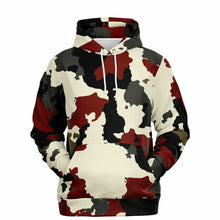 Load image into Gallery viewer, Crimson & Cream Fashion Hoodie