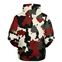 Load image into Gallery viewer, Crimson & Cream Fashion Hoodie