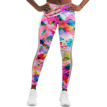 Load image into Gallery viewer, Pink Confetti Mesh Leggings