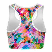 Load image into Gallery viewer, Pink Confetti Active Bra