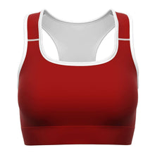 Load image into Gallery viewer, Crimson Red Sports Bra