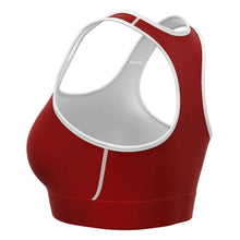 Load image into Gallery viewer, Crimson Red Sports Bra