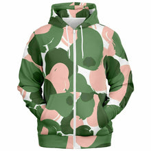 Load image into Gallery viewer, Pretty Muted Camo Print Zip-Up Hoodie