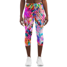 Load image into Gallery viewer, Pink Confetti Active Capri
