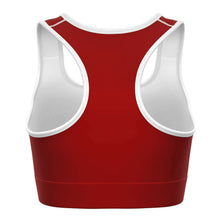 Load image into Gallery viewer, Crimson Red Sports Bra