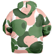 Load image into Gallery viewer, Pretty Muted Camo Print Curvy Plus Zip-Up Hoodie