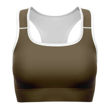 Load image into Gallery viewer, Camo Brown Sports Bra
