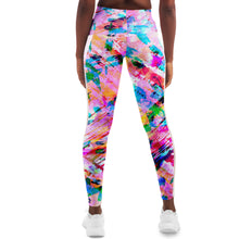 Load image into Gallery viewer, Pink Confetti Mesh Leggings