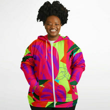 Load image into Gallery viewer, Layla Place Curvy Plus Zip Up Hoodie