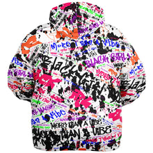 Load image into Gallery viewer, Black Girl Hustle Curvy Plus Zip Up Hoodie