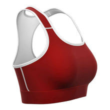 Load image into Gallery viewer, Crimson Red Sports Bra
