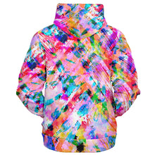 Load image into Gallery viewer, Pink Confetti Zip Up Hoodie