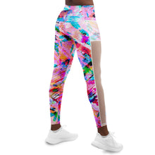 Load image into Gallery viewer, Pink Confetti Mesh Leggings