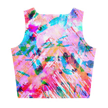 Load image into Gallery viewer, Pink Confetti Watercolor Crop Top