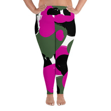 Load image into Gallery viewer, Hot Pink Camo Print - Curvy Size Leggings