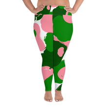 Load image into Gallery viewer, Pretty Camo Print 2 - Print Curvy Size Leggings