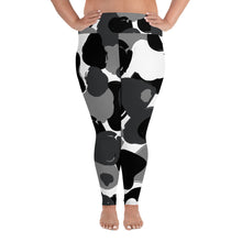 Load image into Gallery viewer, Gray Day Camo Print - Curvy Size Leggings