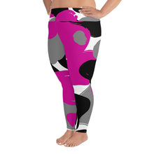 Load image into Gallery viewer, 1977 Hustle Camo Print - Curvy Size Leggings