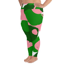 Load image into Gallery viewer, Pretty Camo Print 2 - Print Curvy Size Leggings