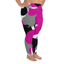 Load image into Gallery viewer, 1977 Hustle Camo Print - Curvy Size Leggings