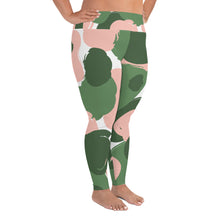 Load image into Gallery viewer, Pretty Camo Print - Curvy Size Leggings