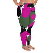 Load image into Gallery viewer, Hot Pink Camo Print - Curvy Size Leggings