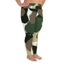 Load image into Gallery viewer, Love Camo Print - Curvy Size Leggings