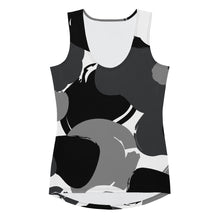 Load image into Gallery viewer, Gray Day Camo Print - Body Hugging Active Tank Top (Women's Fit)