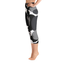 Load image into Gallery viewer, Gray Day Camo Print - Active Capri Leggings