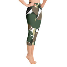 Load image into Gallery viewer, Love Camo Print - Active Capri Leggings