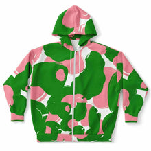 Load image into Gallery viewer, Pretty Camo 2 Print Curvy Plus Zip-Up Hoodie