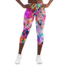 Load image into Gallery viewer, Pink Confetti Active Capri