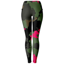 Load image into Gallery viewer, We Fight In Pink Mesh Leggings