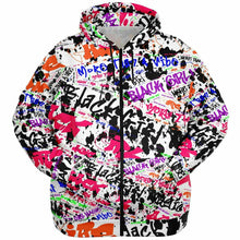 Load image into Gallery viewer, Black Girl Hustle Curvy Plus Zip Up Hoodie