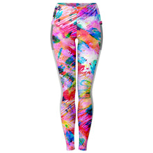 Load image into Gallery viewer, Pink Confetti Mesh Leggings