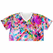 Load image into Gallery viewer, Pink Confetti Cropped Jersey