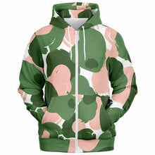 Load image into Gallery viewer, Pretty Muted Camo Print Zip-Up Hoodie
