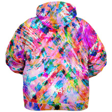 Load image into Gallery viewer, Pink Confetti Curvy Plus Zip Up Hoodie
