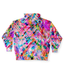 Load image into Gallery viewer, Pink Confetti Curvy Plus Zip Up Hoodie
