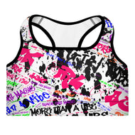 Black Girl Hustle Padded Sports Bra