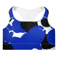Finer Camo Print - Padded Sports Bra