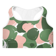 Pretty Camo Print - Padded Sports Bra
