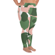 Load image into Gallery viewer, Pretty Camo Print - Curvy Size Leggings
