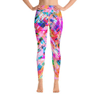 Pink Confetti Watercolor - Leggings