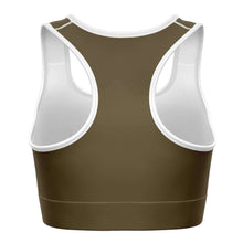 Load image into Gallery viewer, Camo Brown Sports Bra
